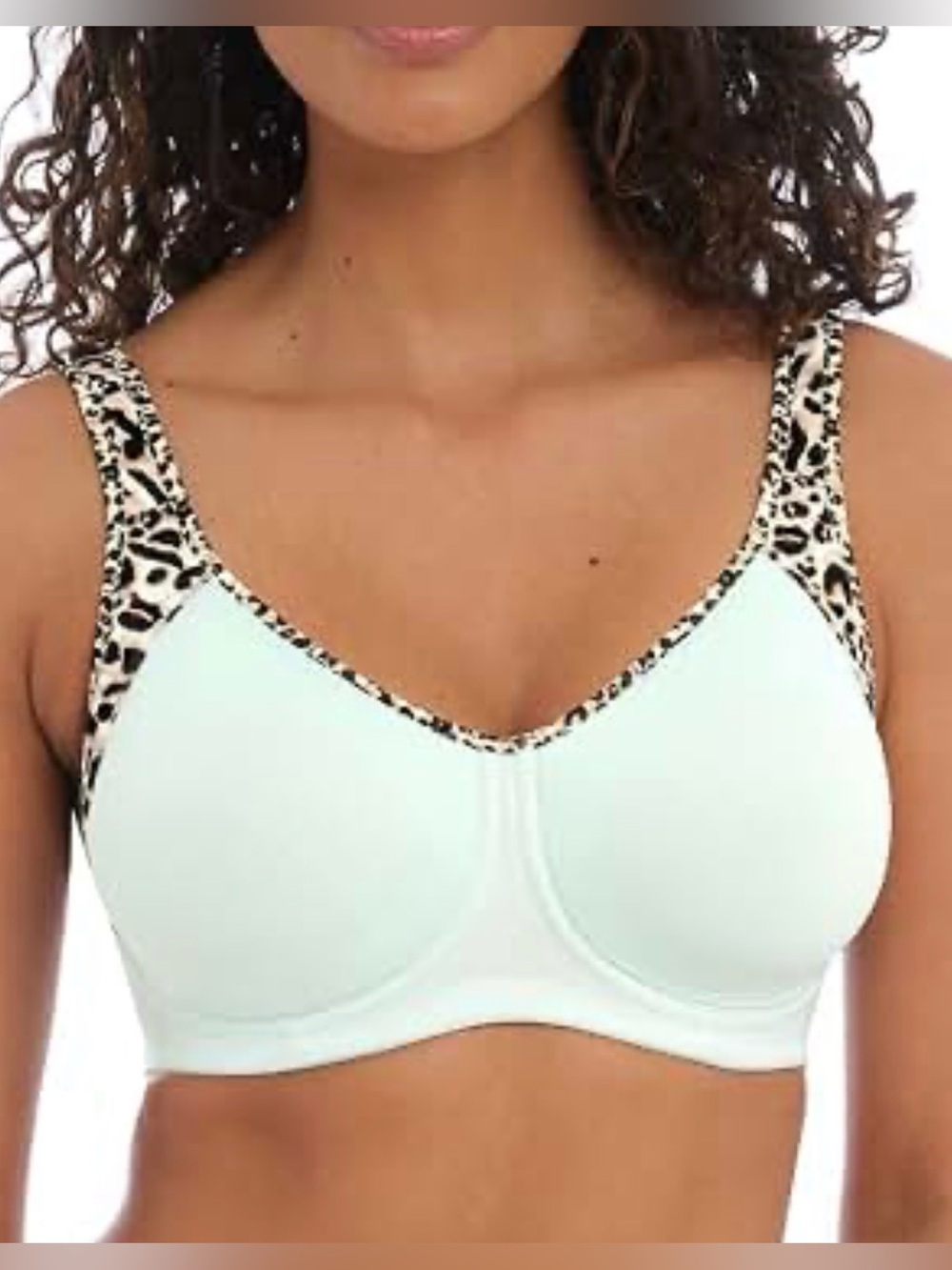 Freya Active AC4892PLA Sonic Sports Bra US 38I Underwire High Impact Cheetah